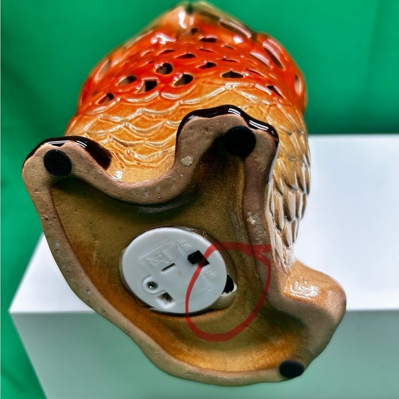 Owl Hollow Figurine Ornament Tea Candle Battery Operated 7” - Picture 10 of 10